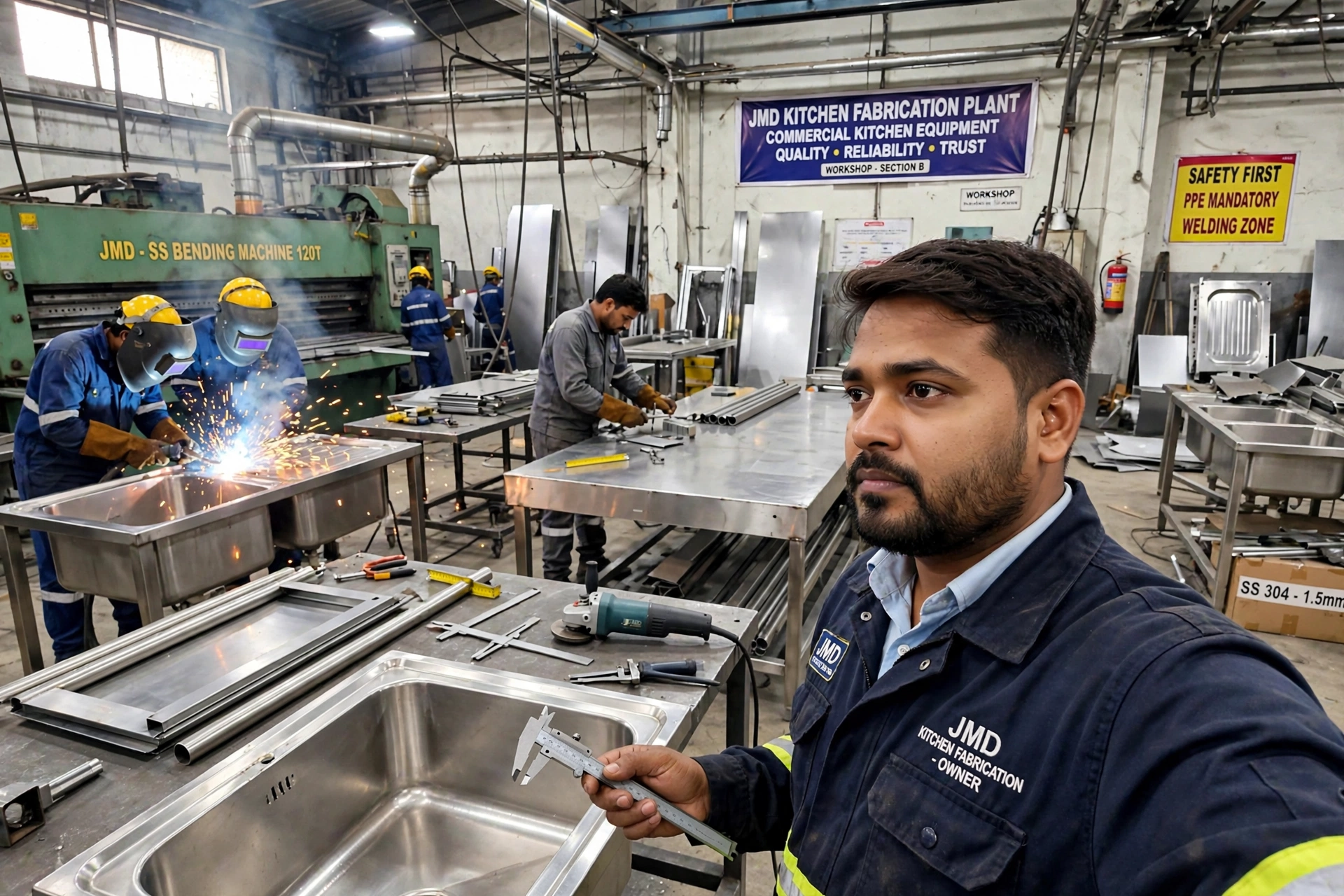 JMD stainless steel kitchen fabrication